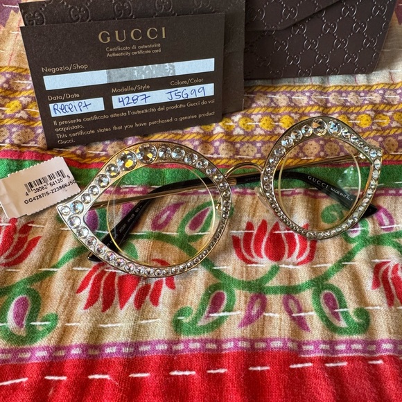 Gucci Lips Crystal Glasses NWT - Picture 1 of 15